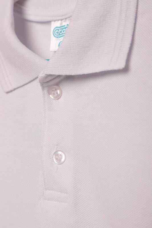 Kısa Kollu Çocuk Lacoste Tshirt | Beyaz - Thumbnail