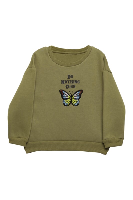 ALG - Şardonlu Kız Çocuk Sweatshirt 623553 | Haki
