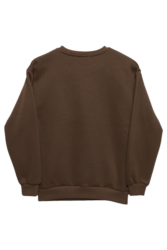 Şardonlu Erkek Çocuk Sweatshirt 423773 | Vizon - Thumbnail