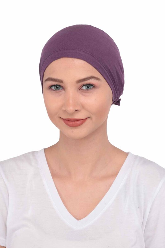 Шапочка-бони под платок Boneci|фиолетовый - Thumbnail