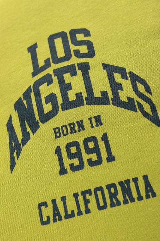 Kanguru Cepli 3 İplik Eşofman Takımı | Fıstık Yeşili - Thumbnail