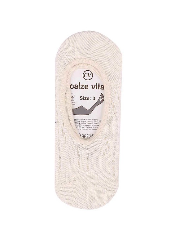 CALZE VİTA - Calze Vita Babet Çorap 004 | Krem
