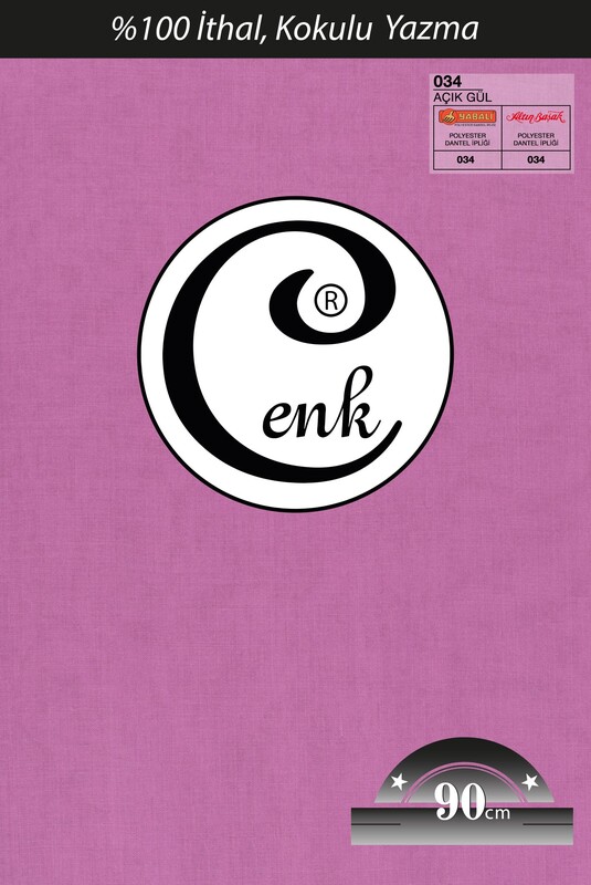 CENK - Бесшовный одноцветный платок Cenk 90 см/нежно-розовый 
