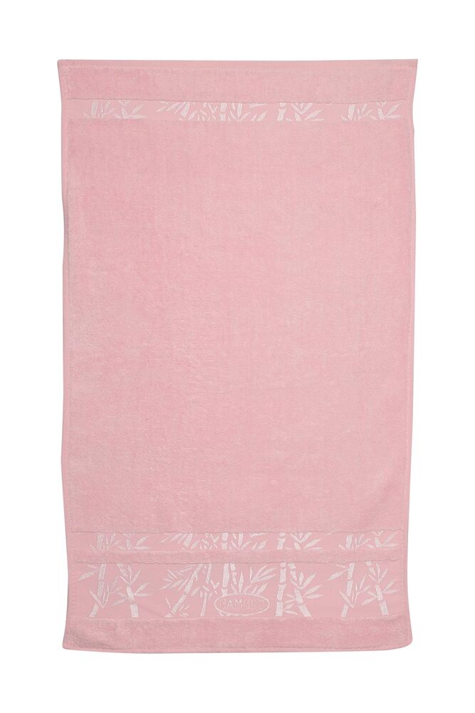 Nakışlı Bambu El ve Yüz Havlusu 50*90 | Pembe