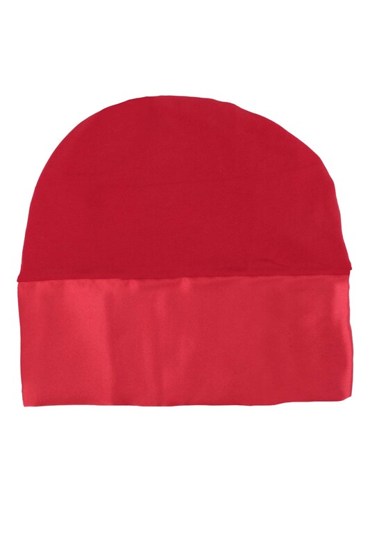 Aтласная шапочка-боне/красный - Thumbnail