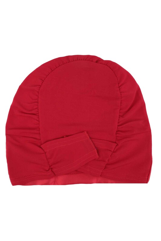 Aтласная шапочка-боне/красный - Thumbnail