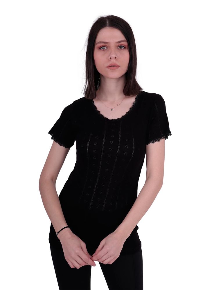 Жаккардовая майка İLKE 222/чёрный 