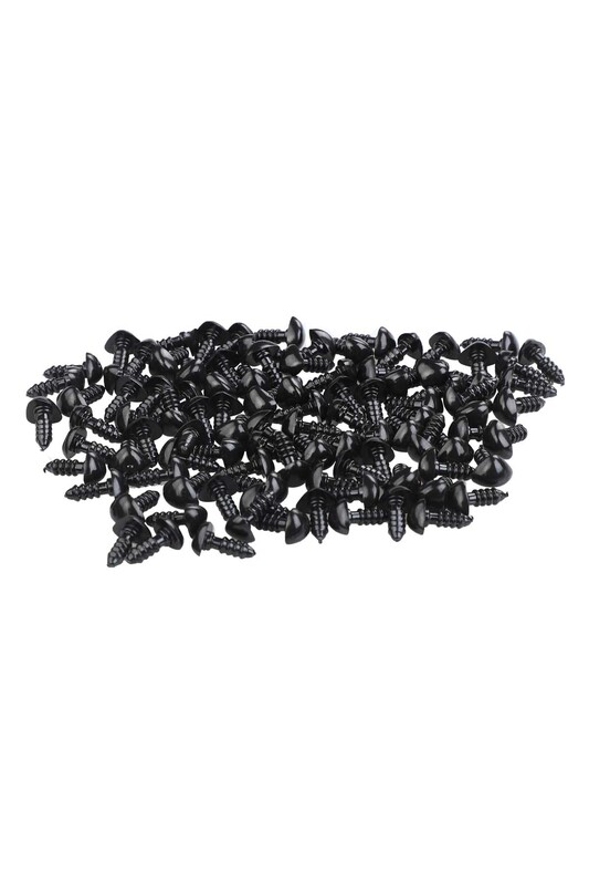 Нос Amigurumi 8мм 100шт./чёрный - Thumbnail