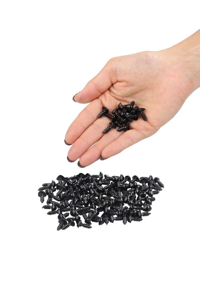 Нос Amigurumi 8мм 100шт./чёрный 