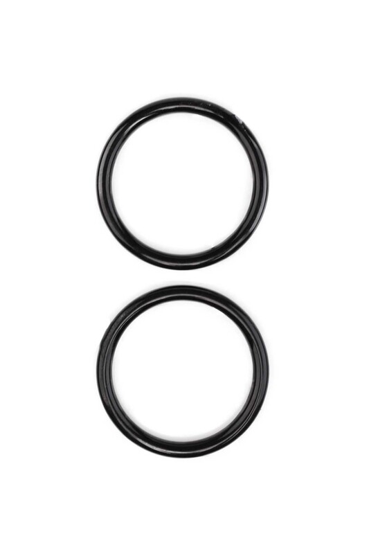 Пластиковые ручки для сумки 10см/чёрный - Thumbnail