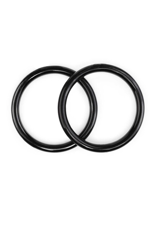 Пластиковые ручки для сумки 10см/чёрный - Thumbnail