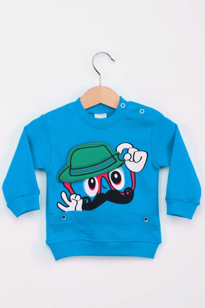 Şapkalı Erkek Çocuk Pijama Takımı | Mavi