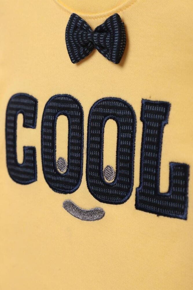 Cool Yazılı Bebek Takım 4010 | Sarı