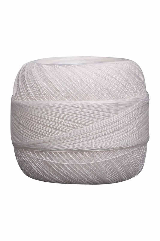 Ören Bayan Merserize Dantel İpi Beyaz No 50 100 gr. - Thumbnail