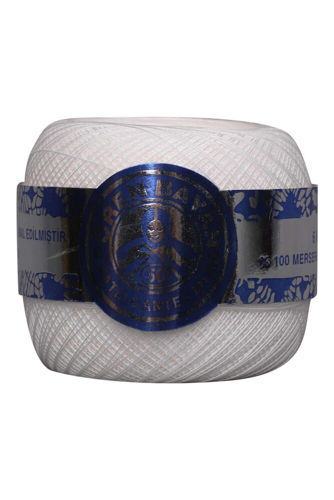 Ören Bayan Merserize Dantel İpi Beyaz No 50 100 gr.