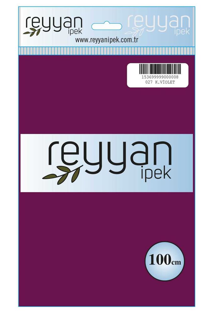 Reyyan Dikişsiz Düz Yazma 100 cm | Koyu Violet 027