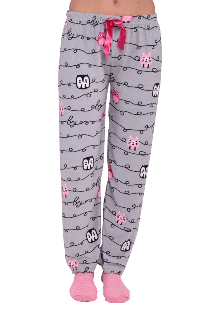  Бархатный низ пижамы с бантиками 239/-серый 