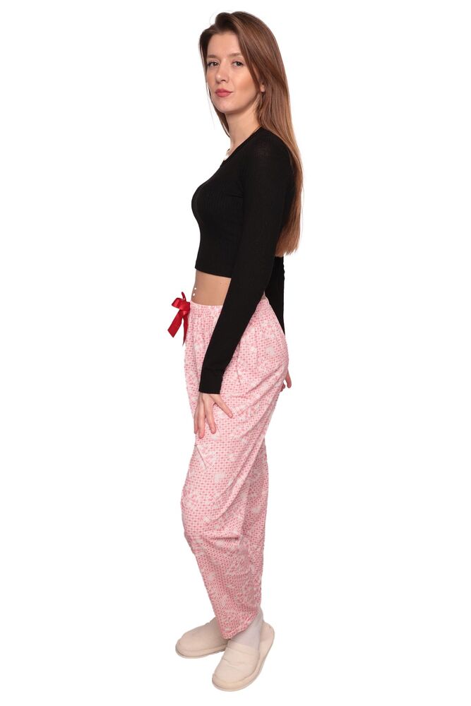 Baskılı Kadın Pijama Altı 5508 | Fuşya