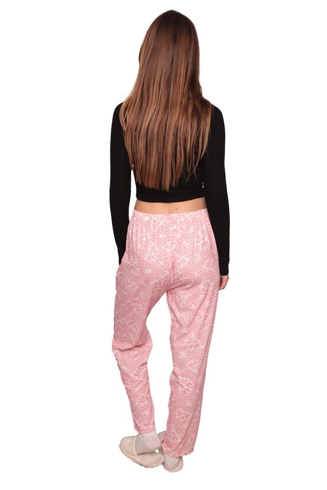 Baskılı Kadın Pijama Altı 5508 | Fuşya