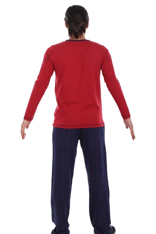 Senfoni Pijama Takımı 2078 | Bordo - Thumbnail