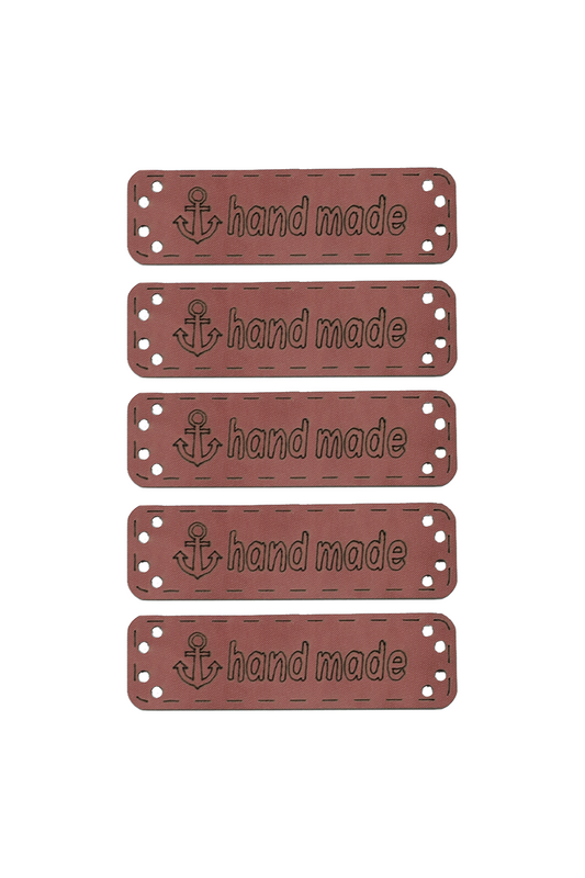 SEVİNÇ - Deri Handmade Etiket 5 li Model 25 | Bordo