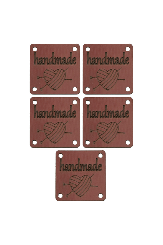 SEVİNÇ - Deri Handmade Etiket 5 li Model 26 | Bordo