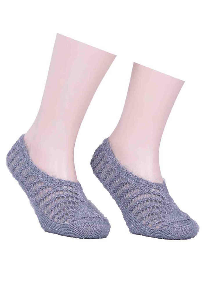 Simisso Güpürlü Simli Gri Patik 788