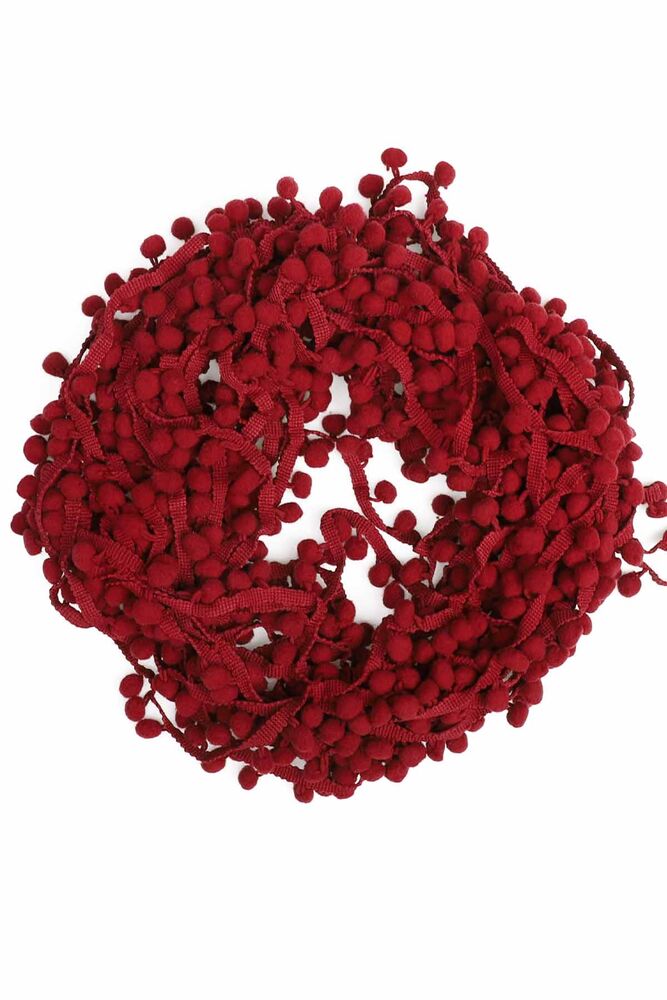 Şerit Ponpon Bordo
