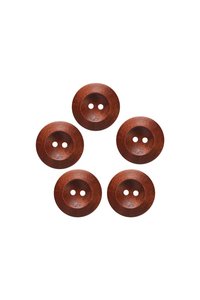 Ahşap Manto Düğmesi 5 Adet 124 | Renk2