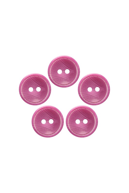 Plastik Düğme 1,5 cm 5 Adet | Mor - Thumbnail