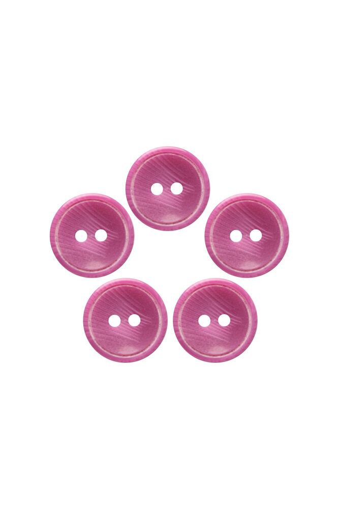 Plastik Düğme 1,5 cm 5 Adet | Mor