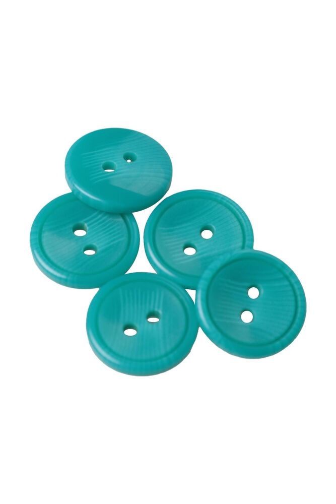 Plastik Düğme 1,5 cm 5 Adet | Petrol