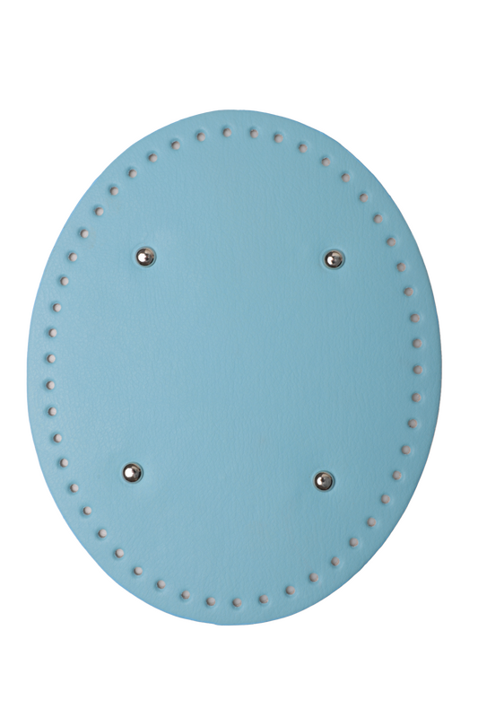 SİMİSSO - Oval Deri Çanta Tabanı 8759 | Mavi