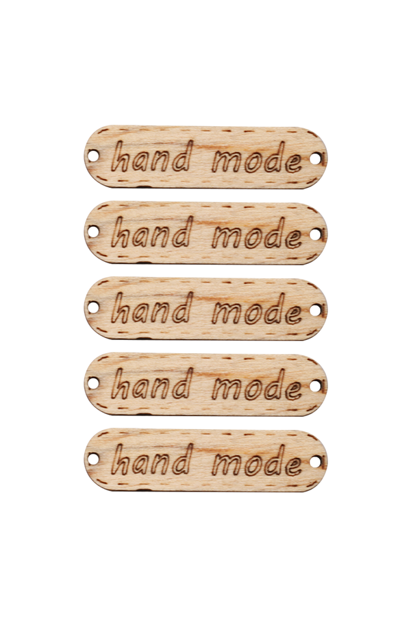 Ahşap Handmade Etiket 5 li