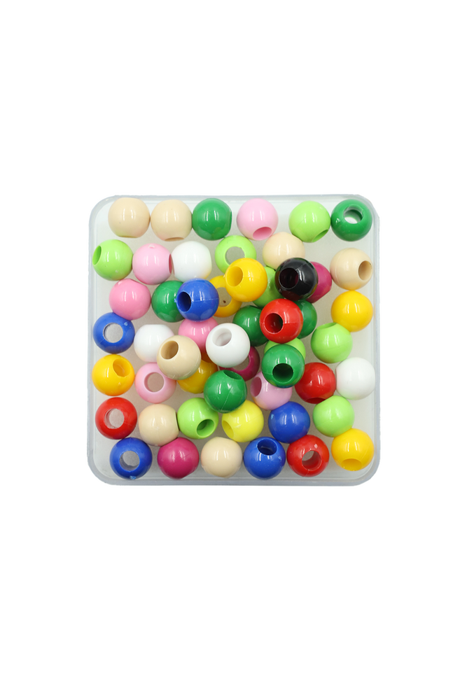 Büyük Boy Makrome Boncuk | Karışık Renk