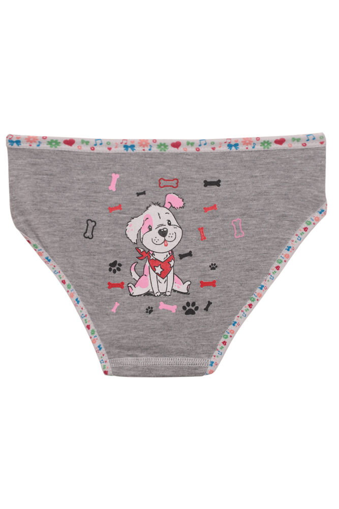 Tutku Arkası Köpek Baskalı Kız Çocuk Külot 833 | Gri
