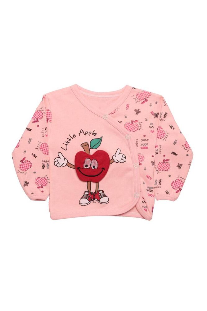 Elma Baskılı Bebek Takımı 3'lü 4223 | Pembe