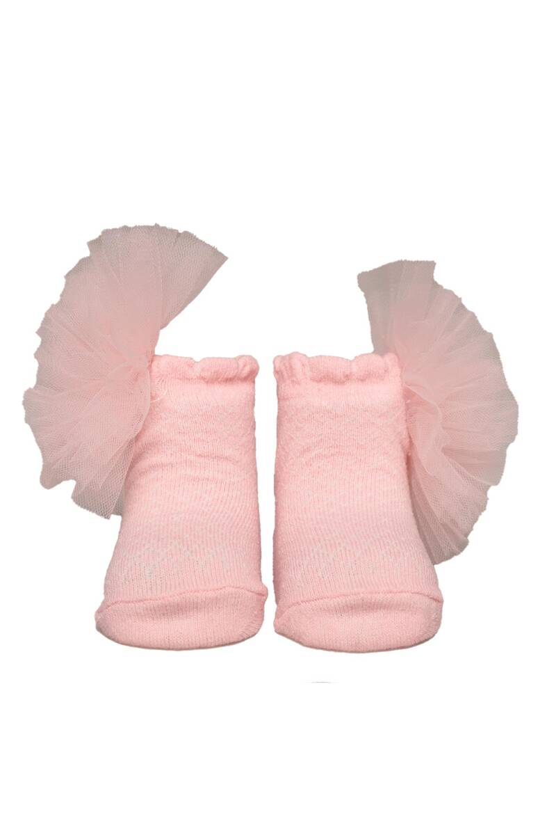 Aksesuarlı Kız Çocuk Çorap 505 Kod/renk: Pembe