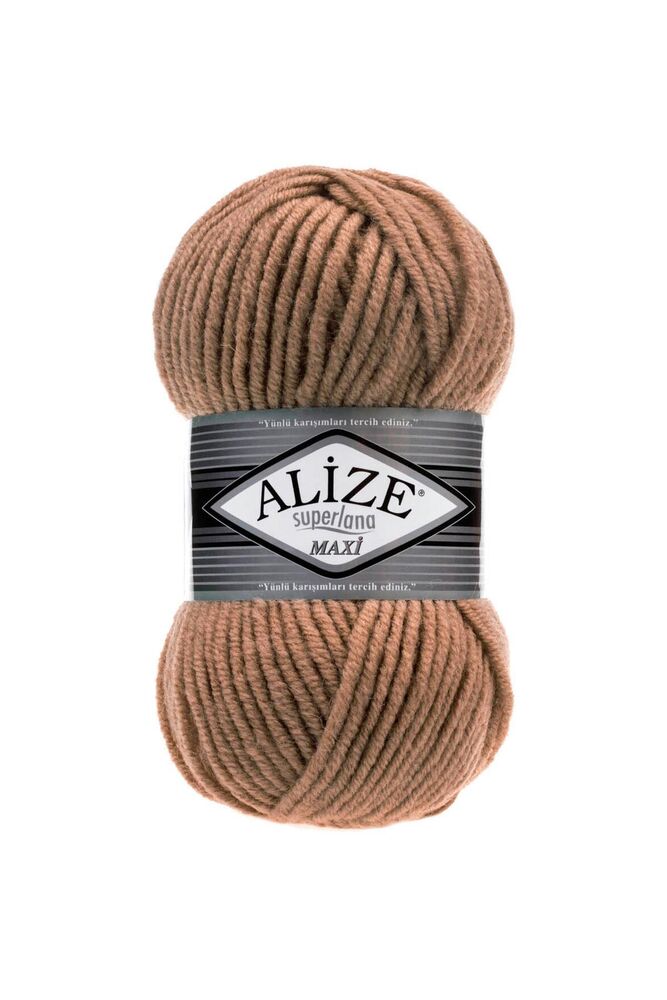 Alize Superlana Maxi El Örgü İpi Koyu Bej 466