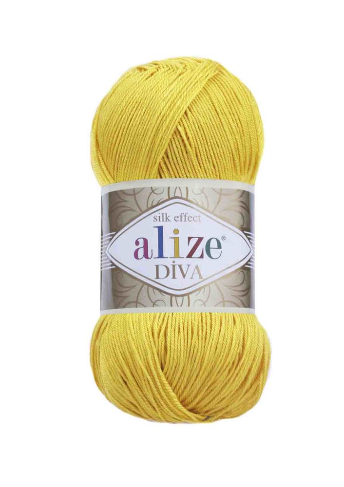 Пряжа Alize Diva/Жёлтый 110
