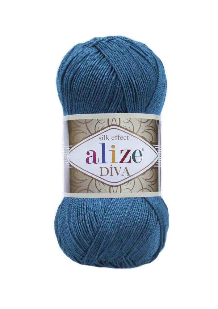 Пряжа Alize Diva/Голубой Миконос 646