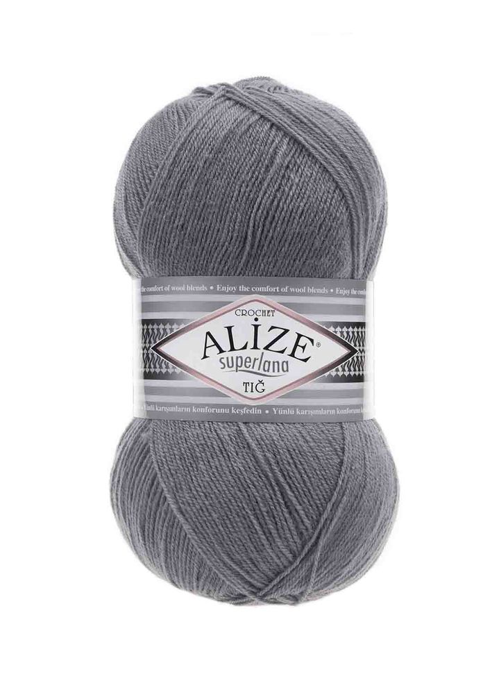 Пряжа Alize Superlana Tığ /Угольно-серый 087