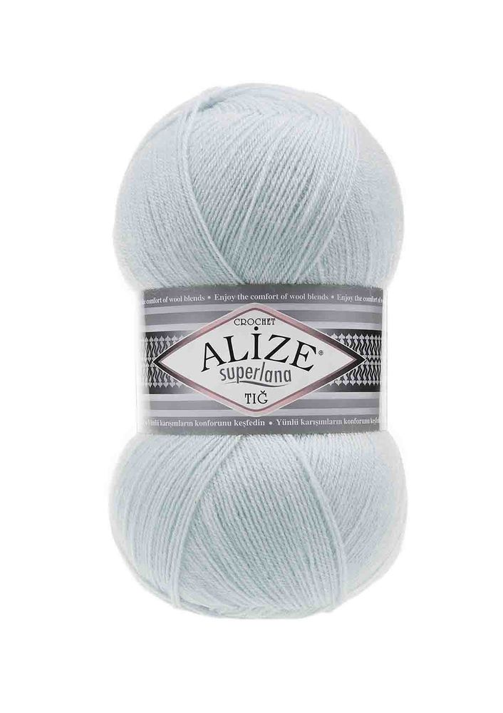 Пряжа Alize Superlana Tığ /Голубой лёд 514