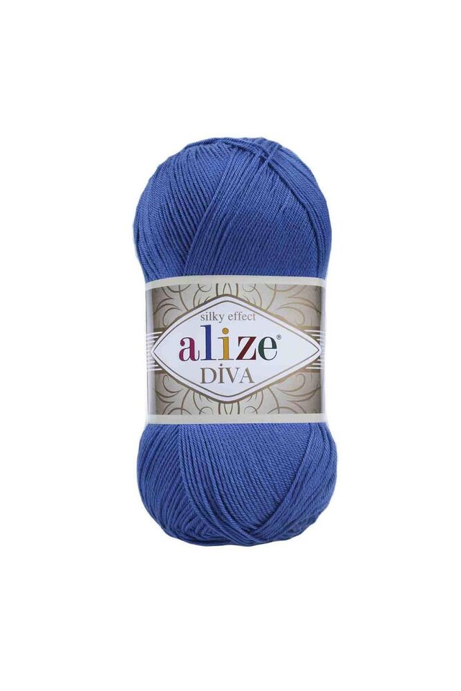 Пряжа Alize Diva/Королевский синий 132