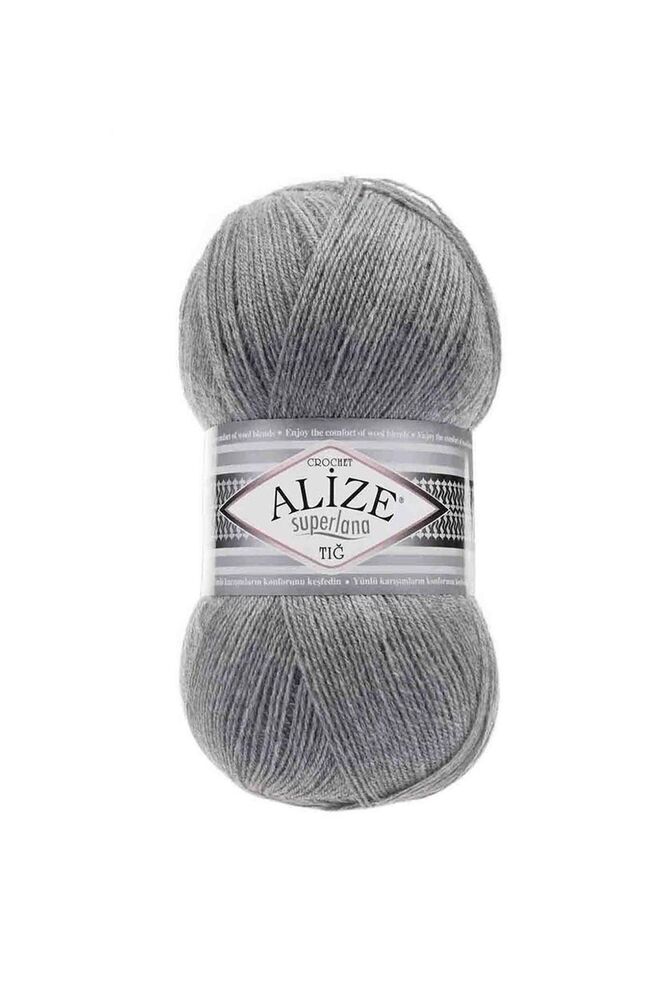 Пряжа Alize Superlana Tığ /Серый меланж 021