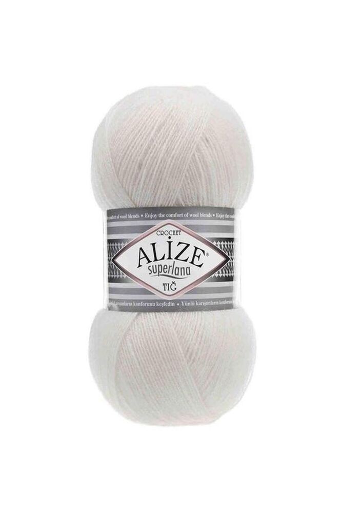 Пряжа Alize Superlana Tığ/Слоновая кость 599