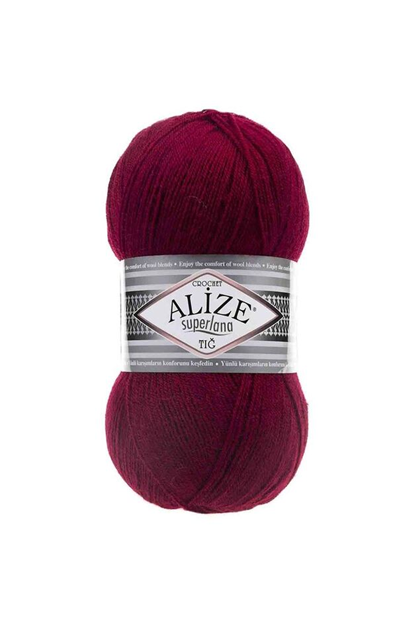 Пряжа Alize Superlana Tığ /Вишня 390
