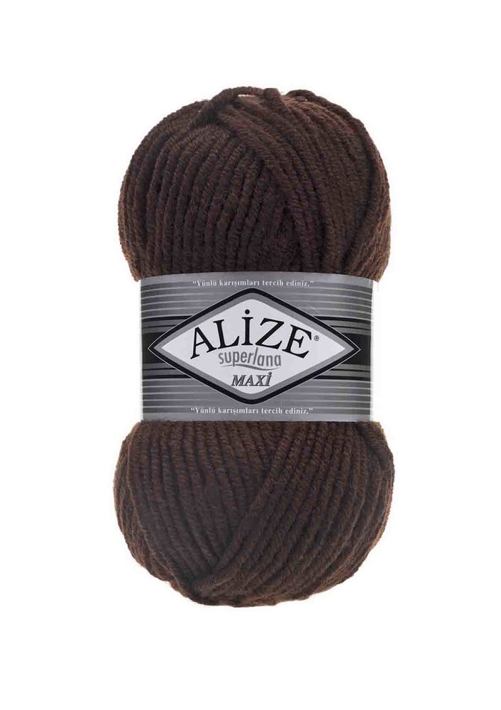 Пряжа Alize Superlana Maxi/Коричневый 026