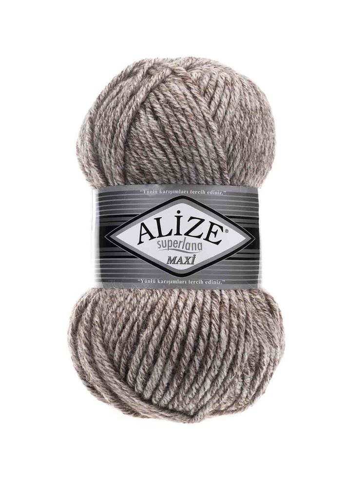 Пряжа Alize Superlana Maxi/Кофе с молоком джасп 803