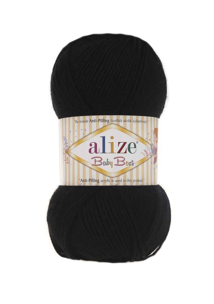 Пряжа Alize Baby Best/Чёрный 060